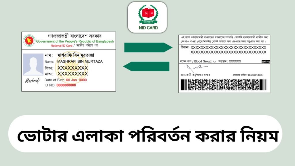 ভোটার এলাকা পরিবর্তনের নিয়ম ২০২৫